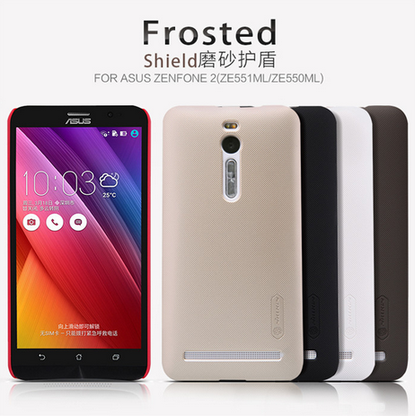 Ốp lưng cho ZenFone 2 ZE551/ZE550 - Nillkin Super Frosted Shield (ĐEN)