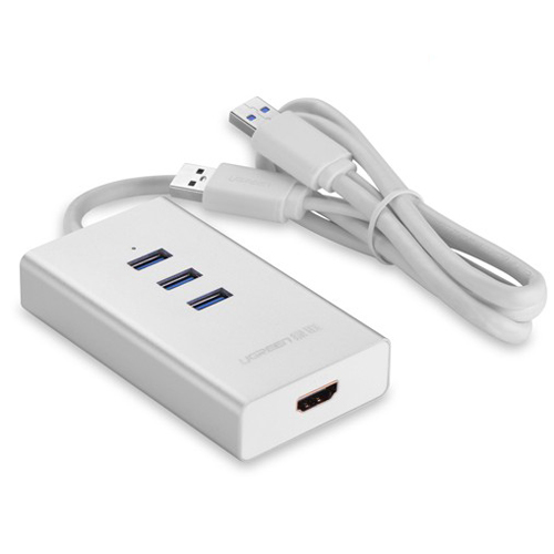 C&#225;p chuyển USB 3.0 to HDMI, HUB USB 3.0 ugreen 40257 HK