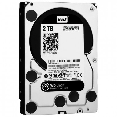 Ổ Cứng HDD 3.5 inch WD 2TB (WD2003FZEX) Sata 3 (Đen)