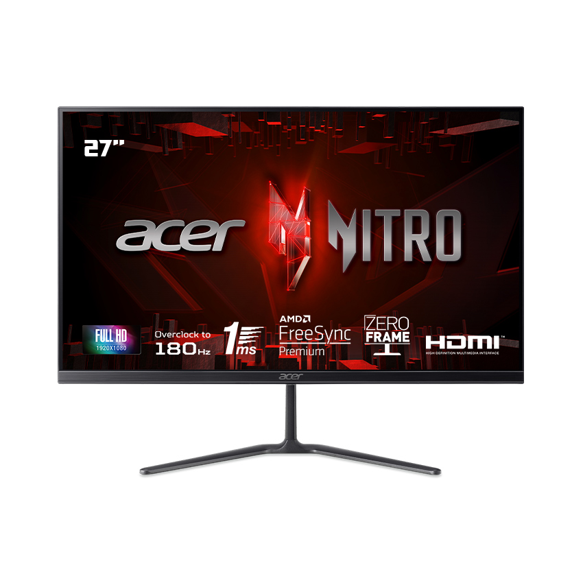 M&#224;n h&#236;nh LCD Acer Nitro KG270 M5 (UM.HX0SV.501) | 27 inch FHD IPS 180Hz | HDMI | DP | 3S1 | 1023D