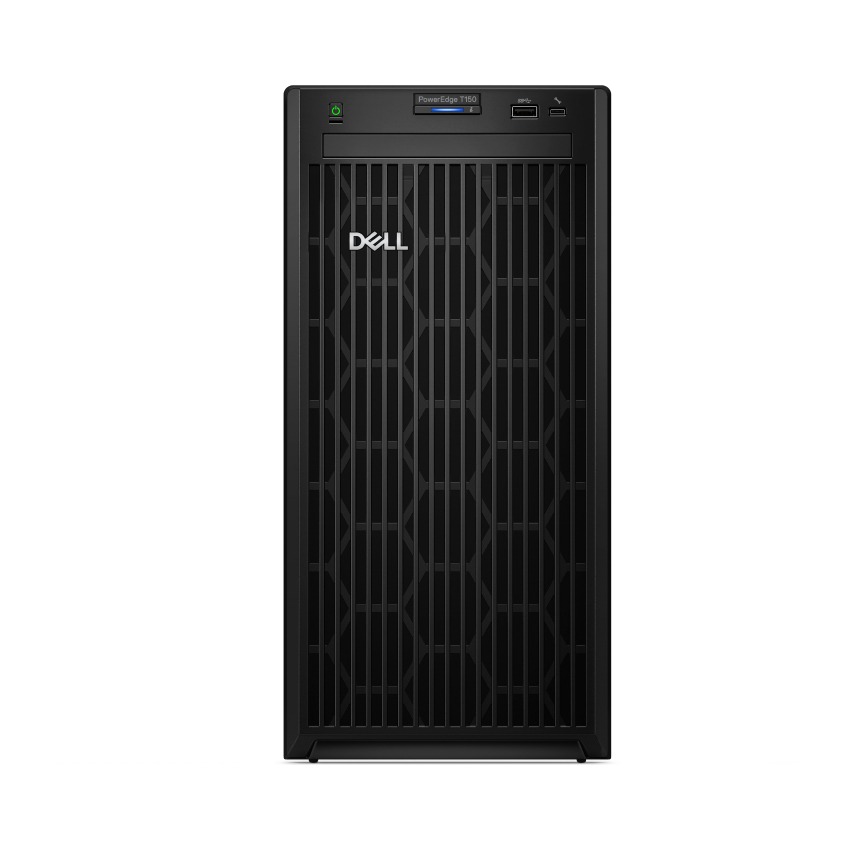 M&#225;y chủ Sever Dell PowerEdge T150( 42SVRDT150-01B)| Xeon E-2314| 8GB DDR4 3200MT| 1TB 7.2K RPM SATA Entry 3.5in Hard Drive Cabled| Embedded SATA | iDRAC9 Basic| BC5720DP 1GbE LOM| DVDRW| Cabled PSU 300W| No OS 4 Yrs Pro| 0324A