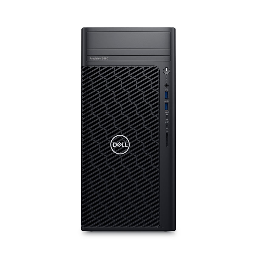M&#225;y t&#237;nh trạm Workstation Dell Precision 3680 Tower (42PT3680D03) | Intel Core i7-14700 | 16GB (2x8) DDR5 | 256GB SSD_ 2TB HDD | VGA T400 4GB | KB_ M | 300W PSU | Ubuntu 22.04| 3Y WTY | 0325