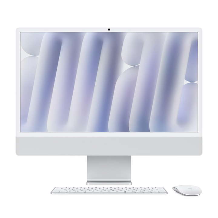 M&#225;y t&#237;nh AIO Apple IMAC M4 MD3H4SA/A Nano-texture | 10 Core CPU | 10 core GPU | 16GB | 256GB SSD | 24inch | Mac OS | Silver | 0325