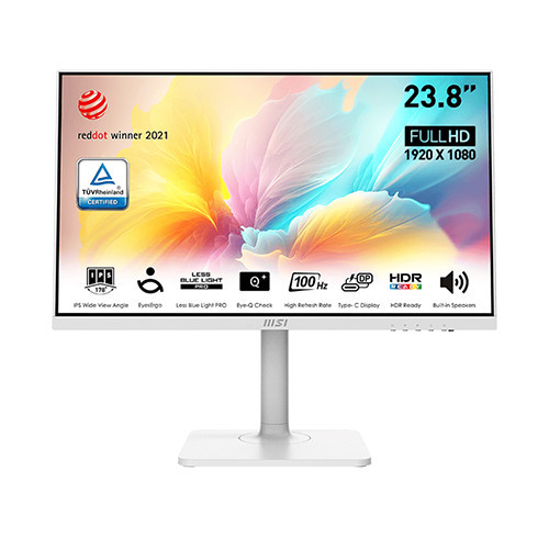 M&#224;n h&#236;nh MSI MODERN MD2412PW | 23.8 inch | FHD | IPS | 100Hz | 1ms | Loa | USB-C | 0425