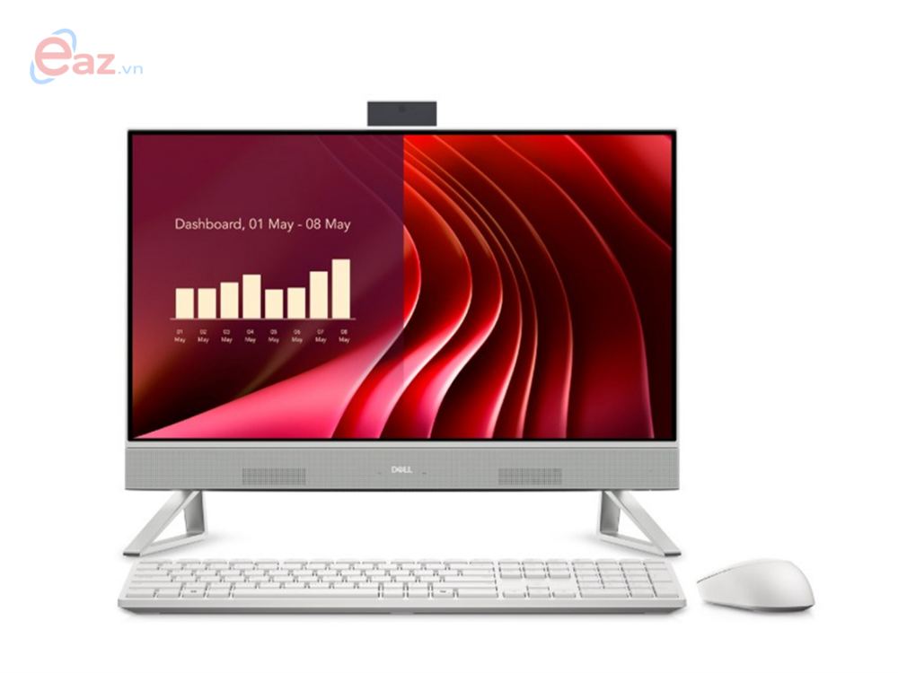 M&#225;y t&#237;nh b&#224;n All in One Dell EC24250 42AIOEC24250-4 | Intel Core 7 150U | 16GB | 512GB | 23.8 inch FHD non Touch | Keyboard and Mouse KM5221W | Wifi, Bluetooth | Windows 11 Home + Microsoft Office Home | Dell Care Plus 1Yrs | 0725