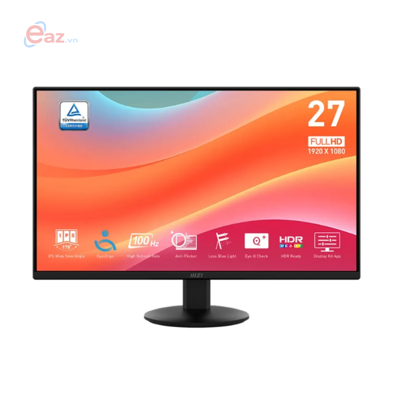 M&#224;n h&#236;nh MSI PRO MP272LKL | 27&quot; FHD (1920 x 1080) - IPS | 100Hz | 1 ms | 109% sRGB | HDMI | DP | Audio Out | 0925