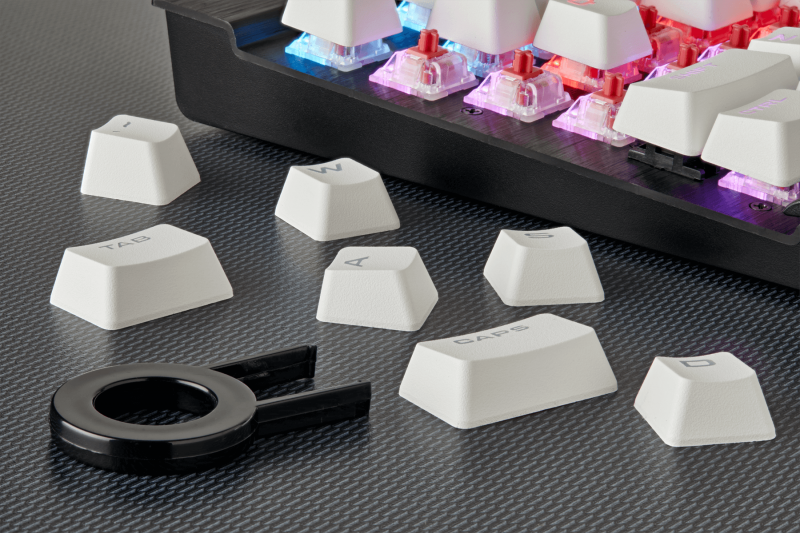 Keycap PBT Double Shot Full 104/105-Keyset — White (CH-9000234-WW) _919KT