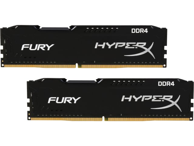 RAM PC Kingston 8GB 2133Mhz DDR4 CL14 DIMM Fury HyperX Black, Kit of 2-HX421C14FBK2/8