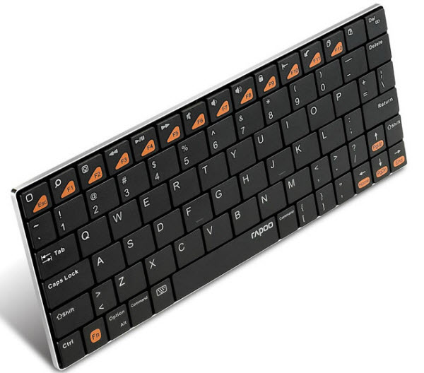 KEYBOARD) RAPOO E6500 BLUETOOTH/ULTRASLIM/ANDROID/ĐEN (BLACK) (11040)