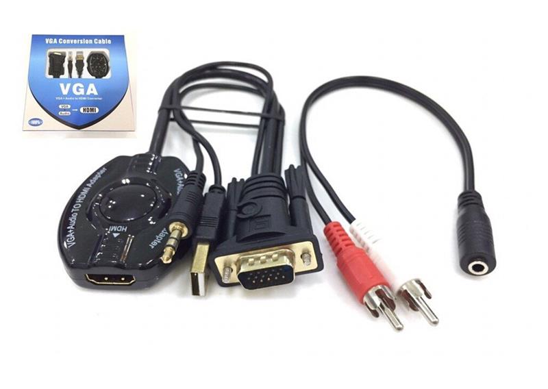 C&#193;P VGA + AUDIO -&gt; HDMI (KY-V 551B) 318HP