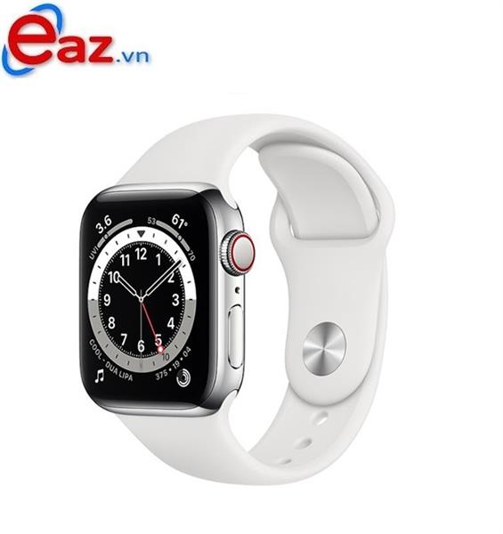 Apple Watch Series 6 GPS + Cellular 40mm M06M3VN/A Silver Aluminium Case with White Sport Band | 1120D