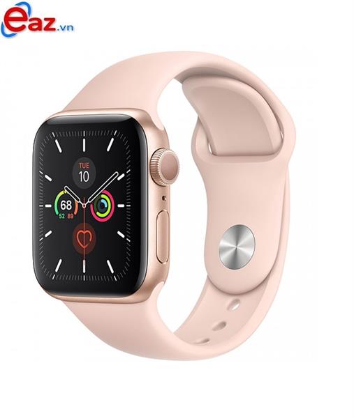 Smart Watch Apple Serie5 GPS 44mm MWVE2VN/A | Vi&#234;̀n Nh&#244;m V&#224;ng D&#226;y Cao Su H&#244;̀ng | 1120D