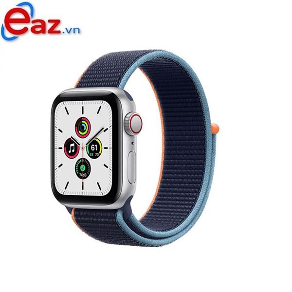 Apple Watch SE GPS + Cellular 40mm MYEG2VN/A Silver Aluminium Case with Deep Navy Sport Loop | 1120D