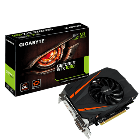 VGA Gigabyte Nvidia&#174; GeForce&#174; GTX 1060 Mini ITX OC 6GB GDDR5 _N1060IXOC-6GD _616S