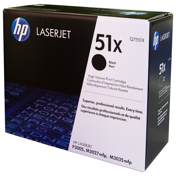 Mực In HP 51X High Yield Black Original LaserJet Toner Cartridge Q7551X 618EL