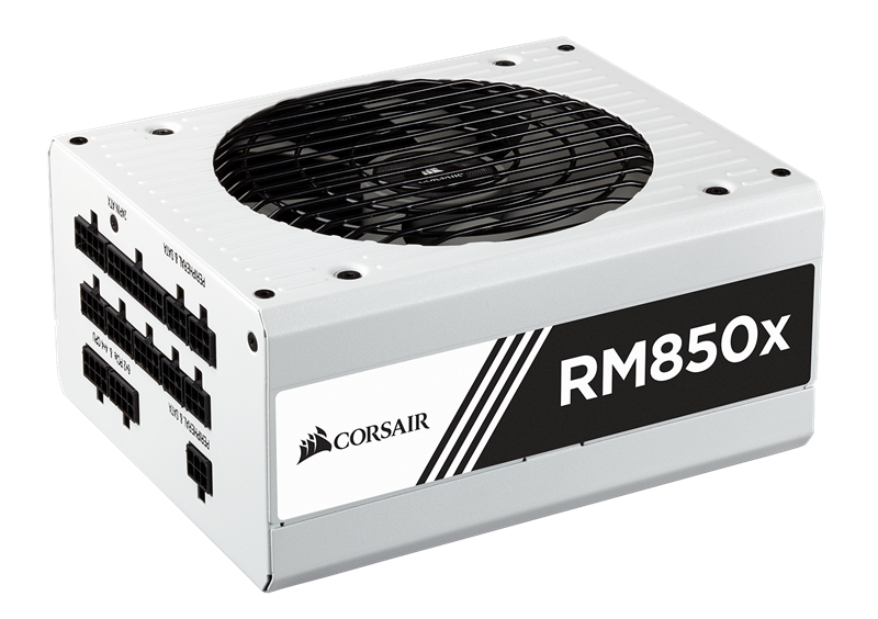 Corsair RMx White RM850x — 850 Watt 80 PLUS&#174; Gold Certified Fully Modular PSU (CP-9020156-NA) _919KT