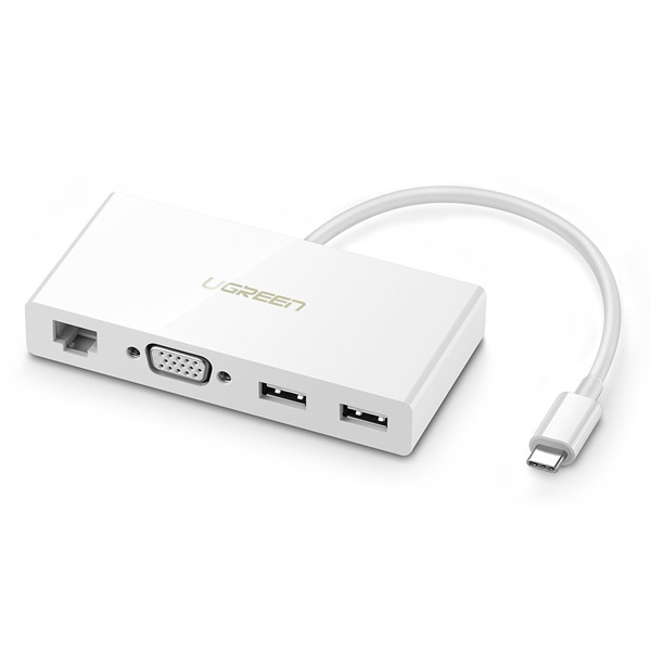 Ugreen Type C to VGA + Dual USB + Ethernet Converter MM135(40378) GK