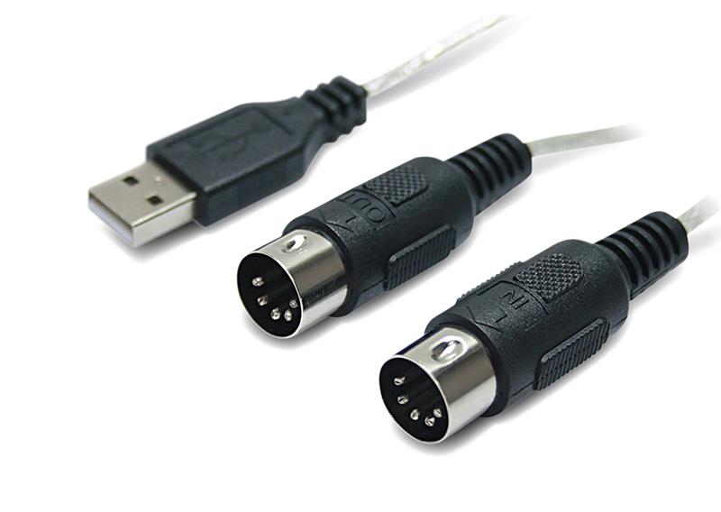 C&#193;P USB 2.0 -&gt; 2 MIDI UNITEK 2M (Y-156) 318HP