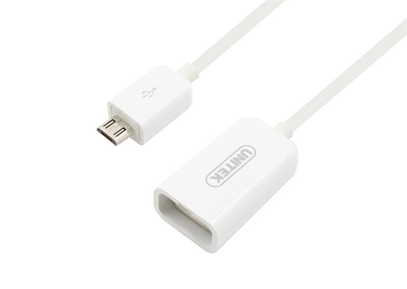 C&#193;P MICRO USB -&gt; USB OTG 2.0 UNITEK (Y-C 445) 318HP