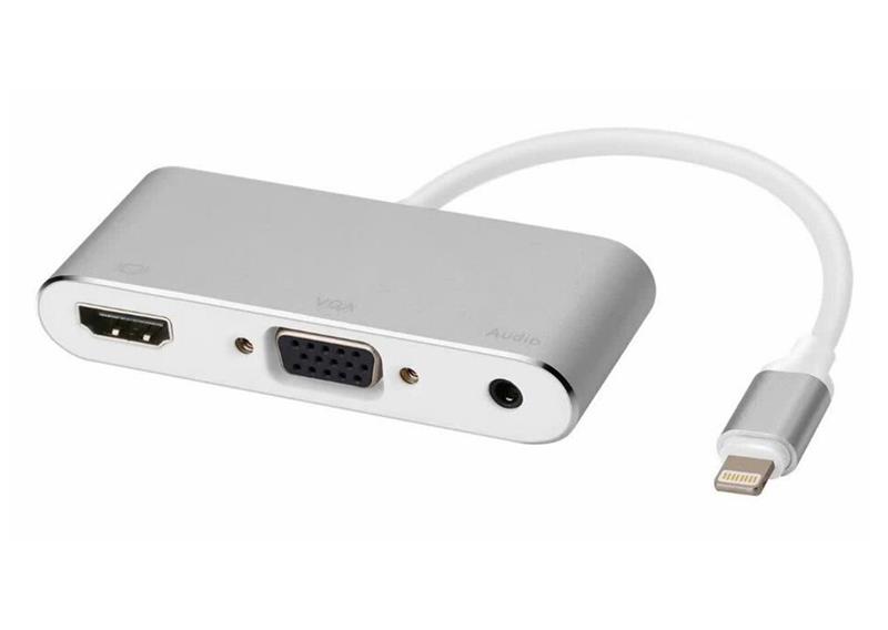 C&#193;P LIGHTNING -&gt; HDMI + VGA + AUDIO (P38) 318HP