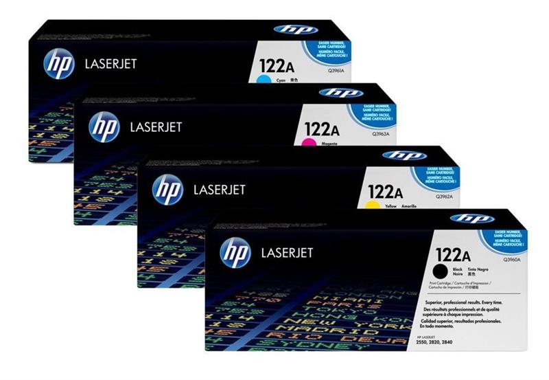 Mực In HP 122A Cyan/Yellow/Mangenta Original LaserJet Toner Cartridge Q3961A/Q3962A/Q3963A 618EL