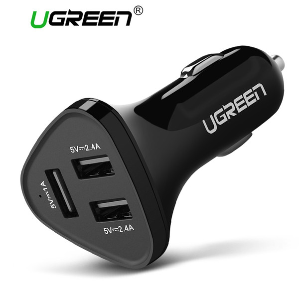 Ugreen 29W 3 Port USB Car Charger CD124(40285) Black GK