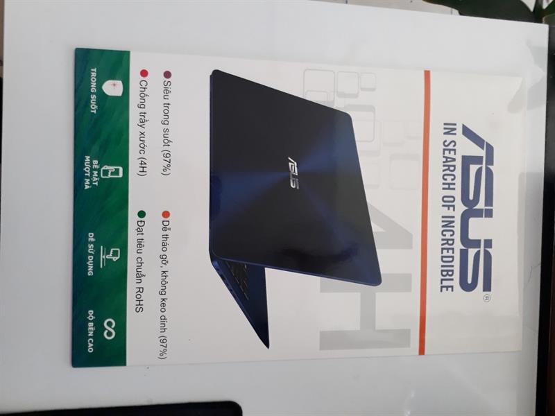 Tấm D&#225;n Bảo Vệ Nắp Lưng Asus Zenbook UX430 Mặt Lưng B&#243;ng (18318)